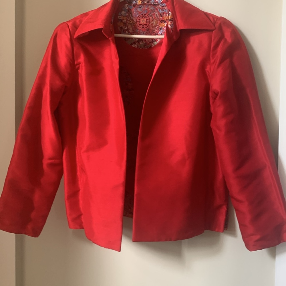 Oriental Patterned, Like New Jacket, Reversible. … - image 4